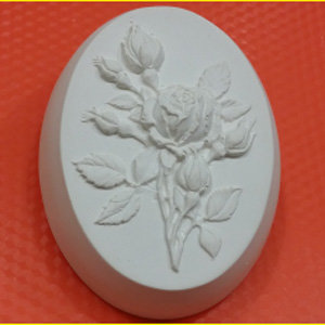 Веточка розы пластиковая форма для мыла
