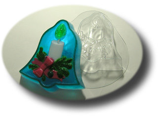 Рождественский колокольчик пластиковая форма для мыла