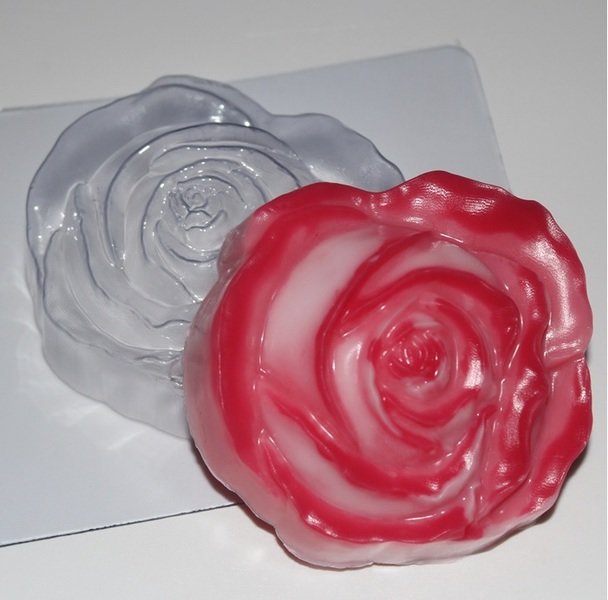 Роза пластиковая форма для мыла