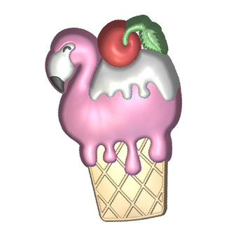 Фламинго мороженое форма пластиковая