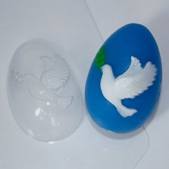 Яйцо голубь мира пластиковая форма для мыла