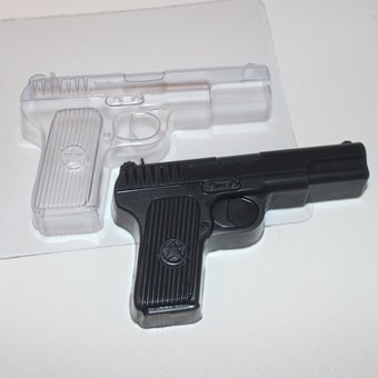 Пистолет пластиковая форма для мыла