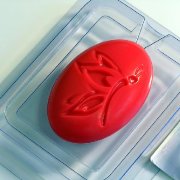 3D Бабочка сторона А пластиковая форма для мыла