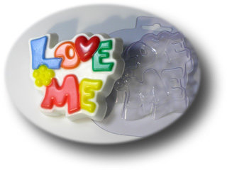 Love Me пластиковая форма для мыла